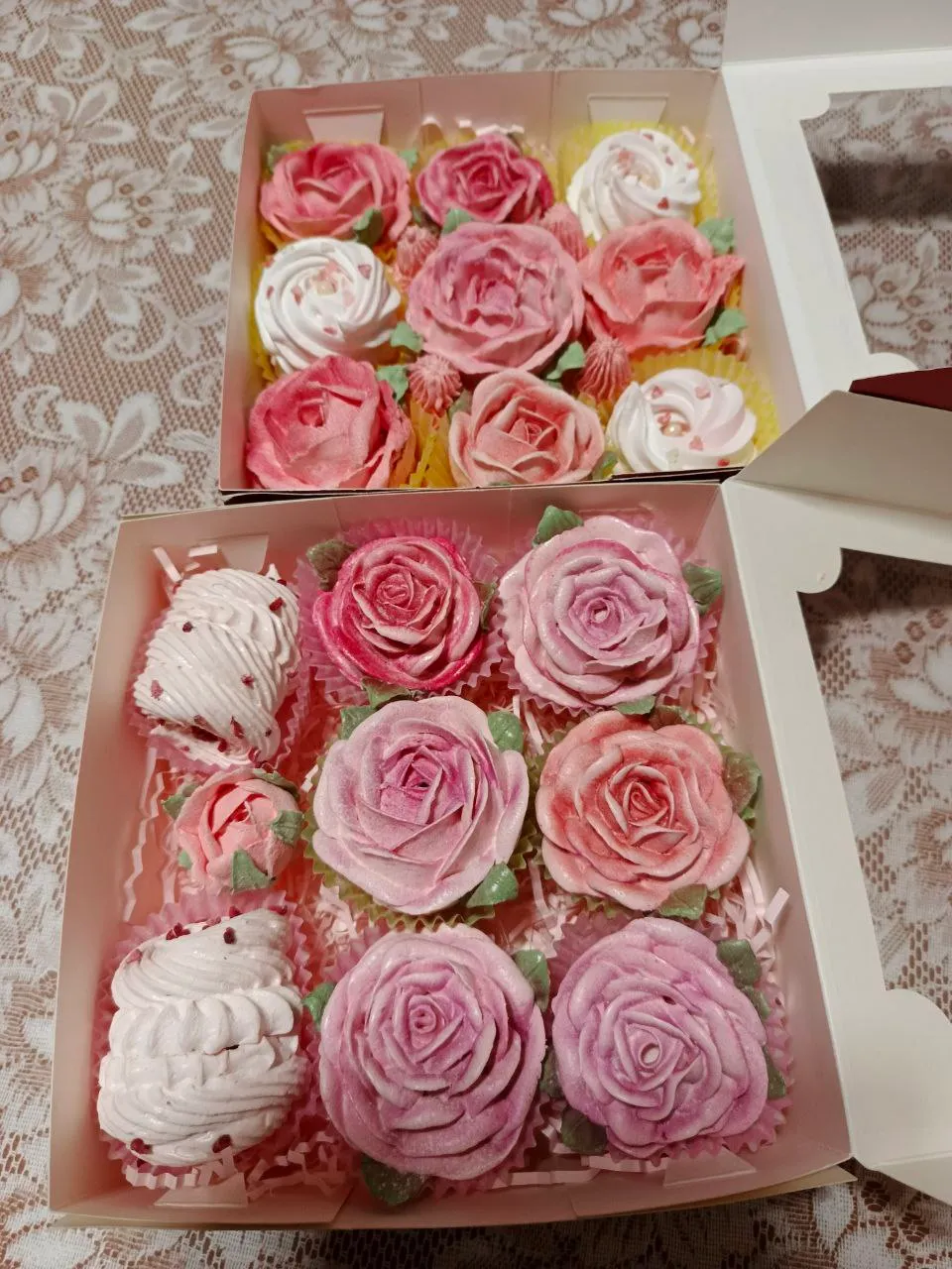 Цветы из зефира ручной работы фото 2